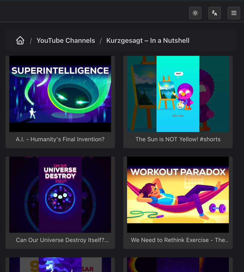 Пример видеопотока в веб-плеере